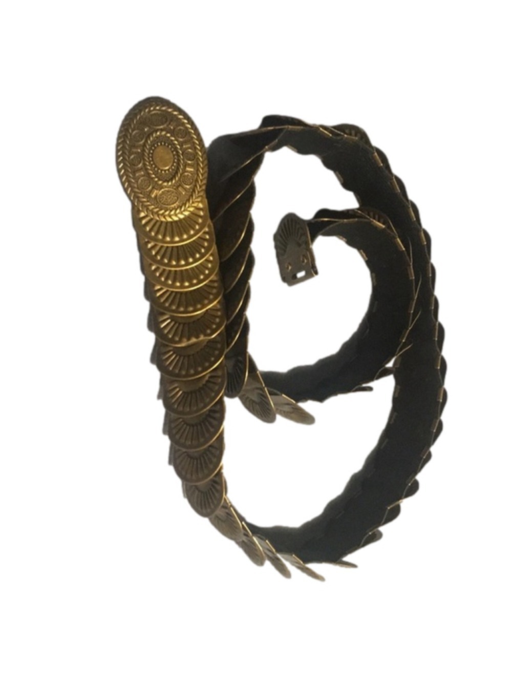 Metal plate armour belt bronze see measurements